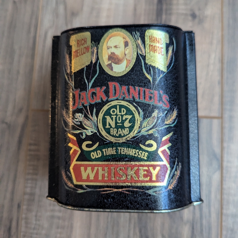 Jack Daniels Whiskey Vintage Collectible Tin Canister. 90's.